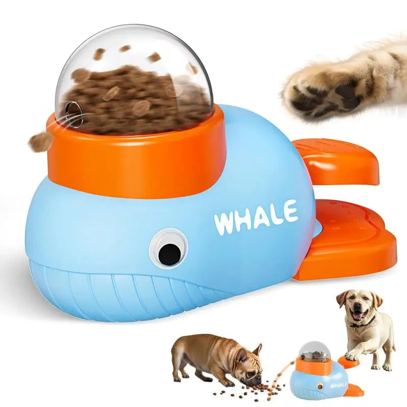Dog Cat Treats Dispenser Toy Anti-Slip Slow Puzzle Interactive Treat Dispenser