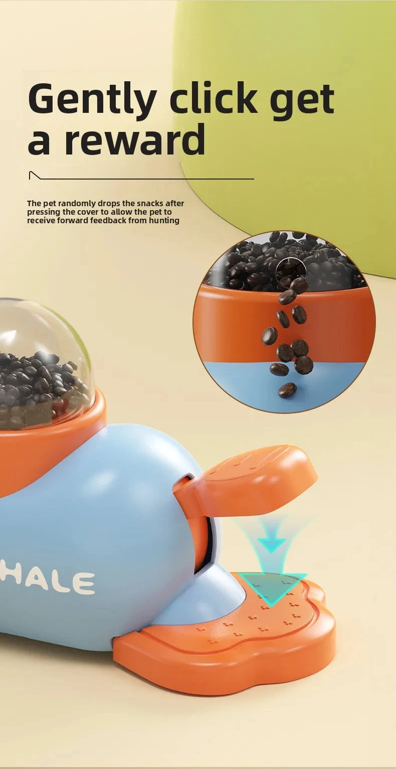 Dog Cat Treats Dispenser Toy Anti-Slip Slow Puzzle Interactive Treat Dispenser