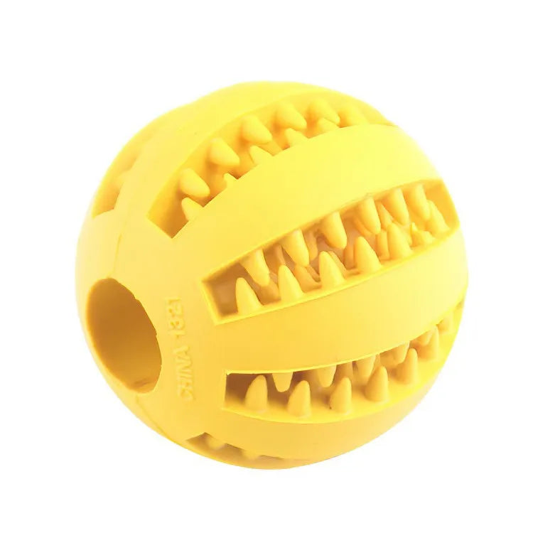 Dog Toy Ball, Nontoxic Bite Resistant, Toy Pet Food Treat Feeder, Tooth Cleaning Ball