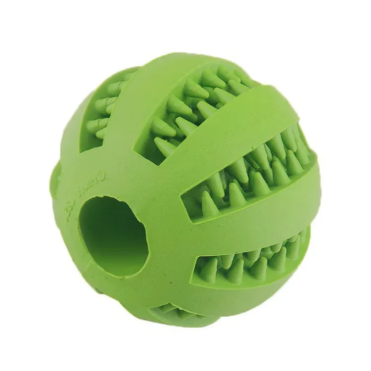 Dog Toy Ball, Nontoxic Bite Resistant, Toy Pet Food Treat Feeder, Tooth Cleaning Ball