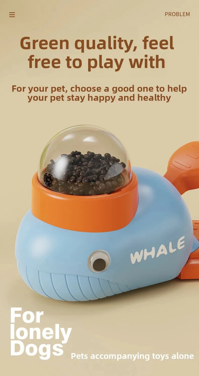 Dog Cat Treats Dispenser Toy Anti-Slip Slow Puzzle Interactive Treat Dispenser