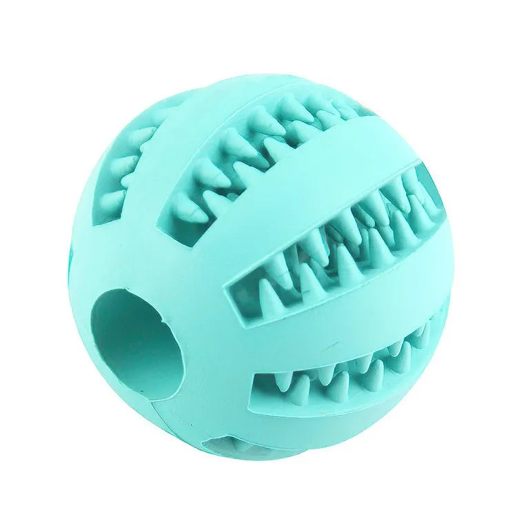 Dog Toy Ball, Nontoxic Bite Resistant, Toy Pet Food Treat Feeder, Tooth Cleaning Ball