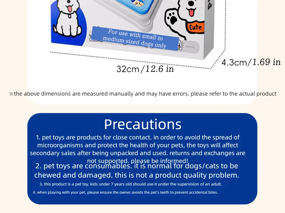 Dog Brain Training Toy & Food Dispenser: Interactive puzzle
