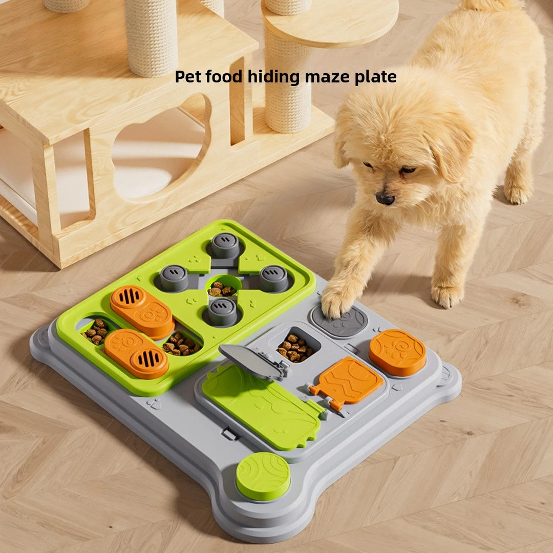 Dog Brain Training Toy & Food Dispenser: Interactive puzzle