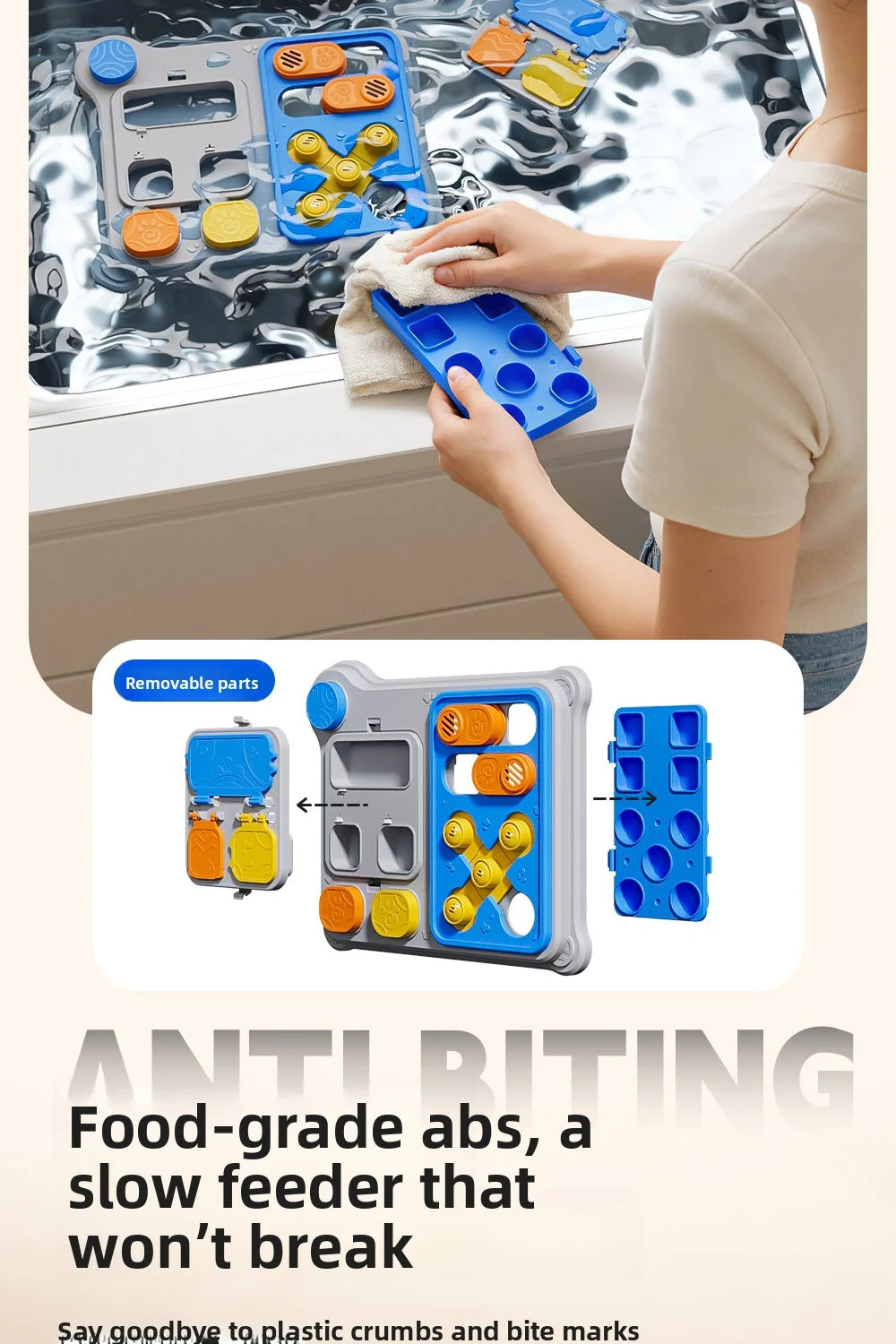 Dog Brain Training Toy & Food Dispenser: Interactive puzzle