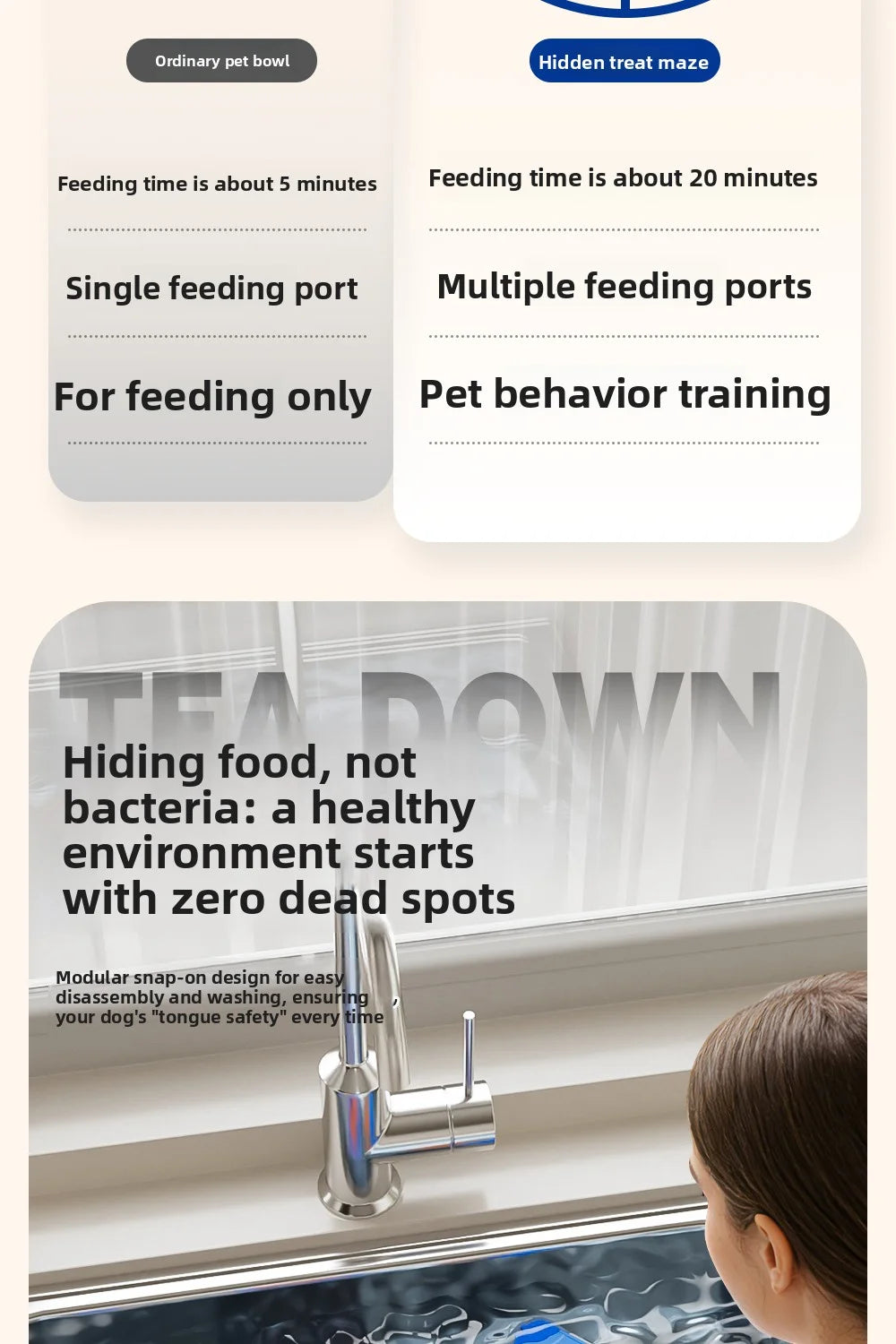 Dog Brain Training Toy & Food Dispenser: Interactive puzzle