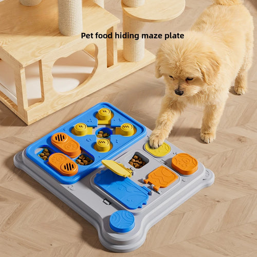 Dog Brain Training Toy & Food Dispenser: Interactive puzzle