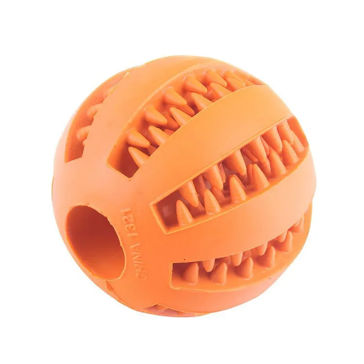 Dog Toy Ball, Nontoxic Bite Resistant, Toy Pet Food Treat Feeder, Tooth Cleaning Ball