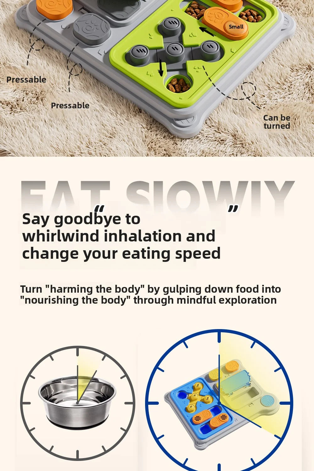 Dog Brain Training Toy & Food Dispenser: Interactive puzzle