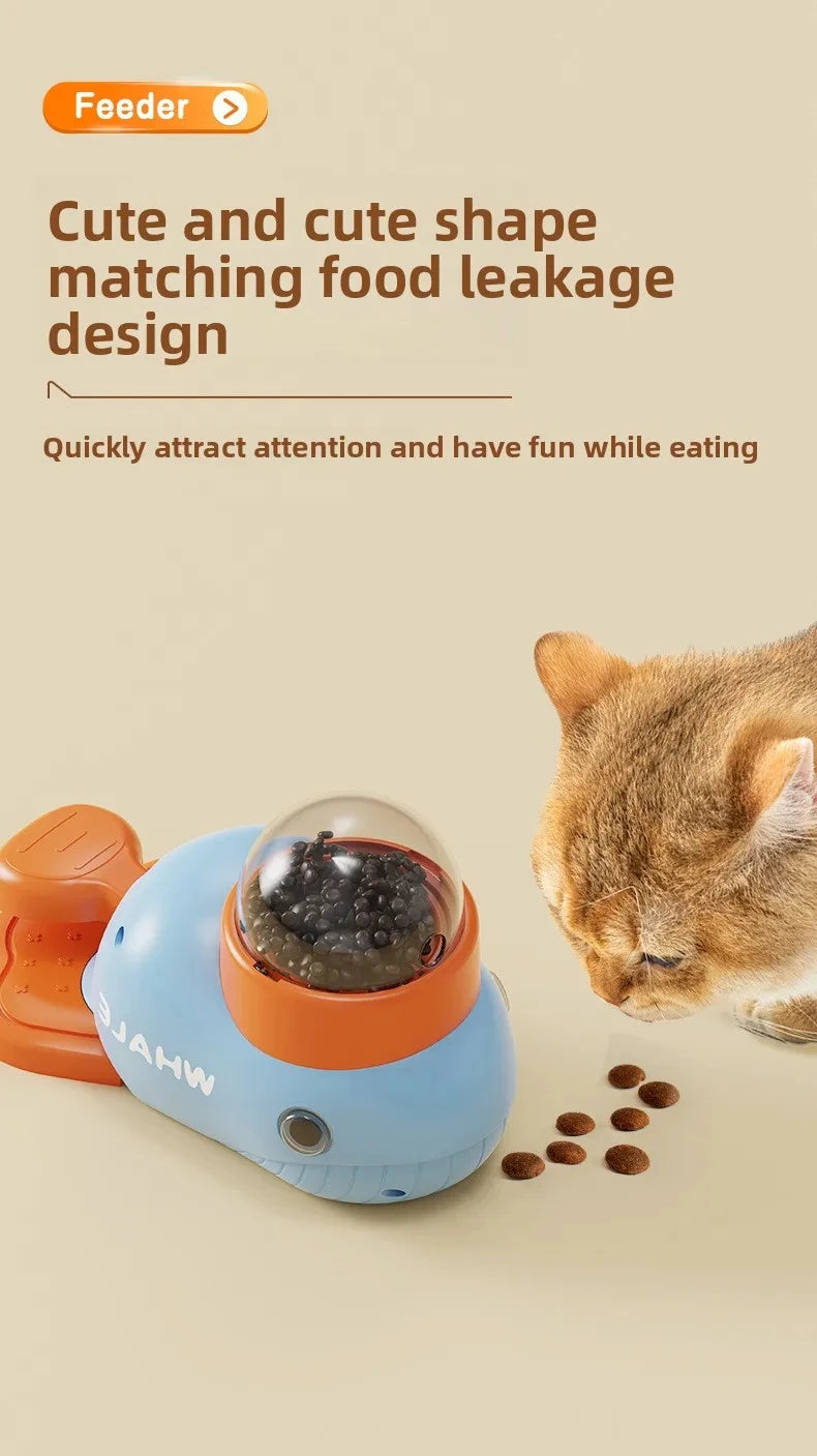 Dog Cat Treats Dispenser Toy Anti-Slip Slow Puzzle Interactive Treat Dispenser