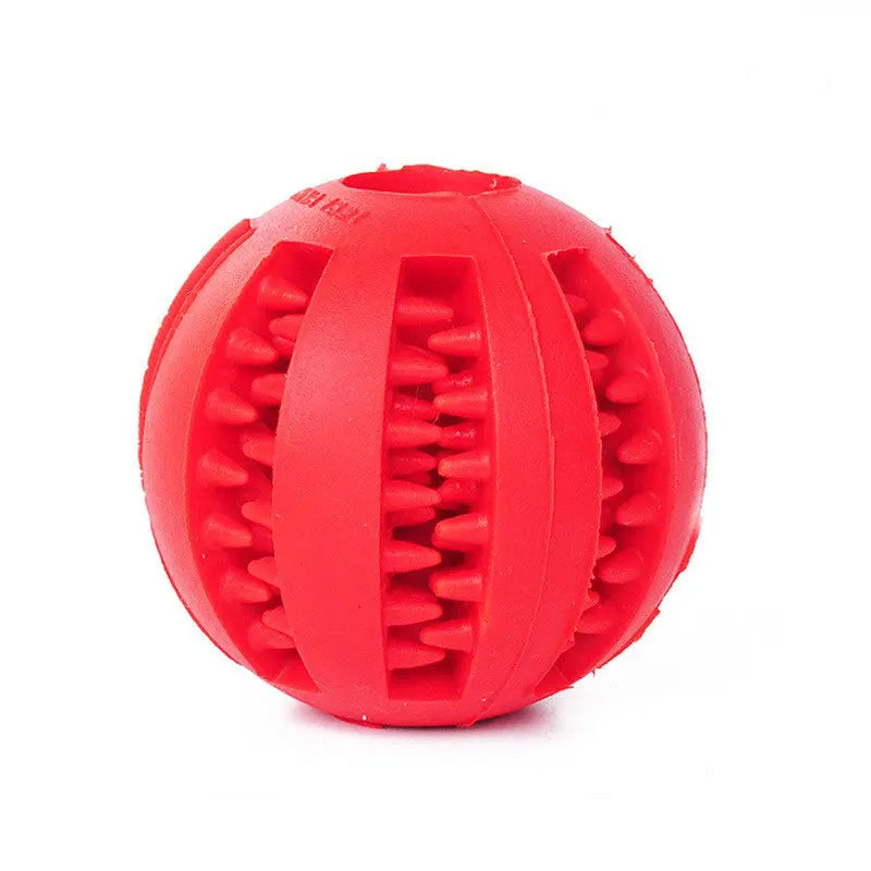 Dog Toy Ball, Nontoxic Bite Resistant, Toy Pet Food Treat Feeder, Tooth Cleaning Ball