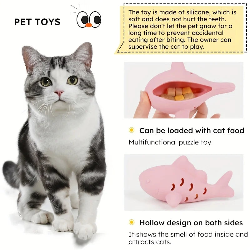 Interactive Cat & Dog Toy - Durable Bite-Resistant Design, Hiding Food & Grinding Teeth